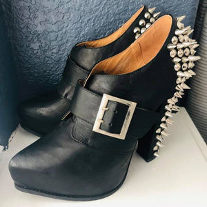 Rare Jeffrey Campbell Platform Booties with Buckle